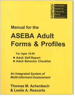 Photo of ASEBA-PC ™  Adult Self-Report and Adult Behavior Checklist