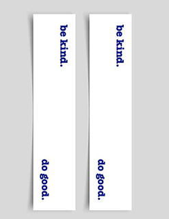 Photo of be kind. do good. Bookmark