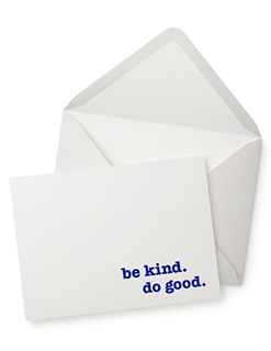 Photo of be kind. do good. Thank You Notes