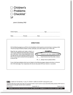 Photo of Children’s Problems Checklist | PAR