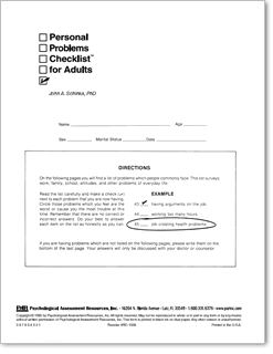Photo of Personal Problems Checklist ™  for Adults | PAR