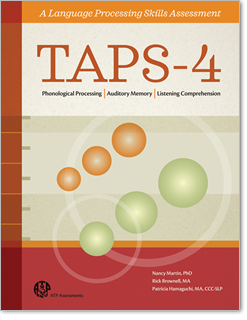 Photo of Test of Auditory Processing Skills | TAPS-4 | PAR
